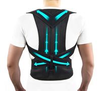 Tallas Grandes Corrector De Postura Ajustable Para Escoliosis XS-5XL Faja Lumbar Soporte De Hombros, Cuello Y Clavícula Ejercitador De Postura Para Hombres Y Mujeres(L)