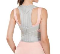 Tallas Grandes XS-5XL Corrector De Postura Ajustable Cinturón De Soporte para Cuello Hombros Y Espalda Faja Lumbar para Escoliosis Corrector De Columna para Corregir Joroba(Gary,L)