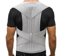 Tallas Grandes (XS-5XL) Corrector De Postura Ajustable Para Escoliosis Faja Lumbar Hombres Y Mujeres Cinturón De Soporte Lumbar Completo Ejercitador De Postura(Gray,XL)