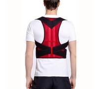 Tallas Grandes XS-5XL Corrector De Postura De Hombros Y Espalda Corrección De La Figura Faja Lumbar para Escoliosis Enderezador De Espalda Cinturón Corrector De Joroba(Red,L)