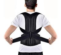 Tallas Grandes XS-5XL Corrector De Postura De Hombros Y Espalda Corrección De La Figura Faja Lumbar para Escoliosis Enderezador De Espalda Cinturón Corrector De Joroba(Black,3XL)