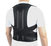 Tallas Grandes XS-5XL Corrector De Postura Faja De Soporte para La Espalda Enderezador De Espalda Ajustable Cinturón Corrector De Joroba Descompresión De Cuello Y Hombros(5XL)