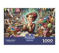Taller Artesanía Mujer Artista Puzzle de 1000 Piezas Papel Puzzle para Adultos Creatividad Familia Regalo 70x50cm/1000pcs