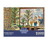 Taller de Corte de Claves Caótico Puzzle De Madera Impermeable Puzzles De 1000 Piezas Regalos para Adultos Colorido Rompecabezas Juegos Desafiantes