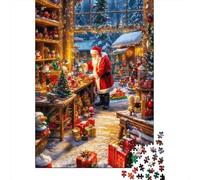 Taller de Santa Claus 1000 Piezas Stock De Cartas Premium Rompecabezas Premium Fans De Adolescentes 12-18 Años Difícil Desafío Decoración De Paredes 70x50cm/1000pcs