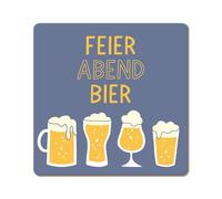 Taller gráfico Divertido Posavasos de Corcho | Cerveza de Noche