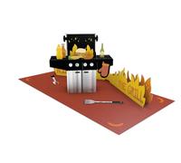 Taller gráfico | Pretty Pop Up Tarjeta | Tridimensional | King of The Grill