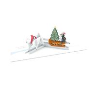 Taller gráfico | Pretty Pop Up tarjeta | tridimensional | Navidad | saludos invernales