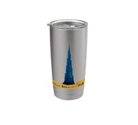 Tallest Skyscraper Burj Khalifa Dubai Emiratos Árabes Unidos Vaso térmico de acero inoxidable de doble pared