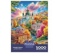 Tallin_ Estonia Puzzle 1000 Piezas para La Familia-Rompecabezas Difícil, Apto para Adultos Y Adolescentes A Partir De 14 Años 70x50cm/1000pcs