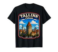 Tallin Estonia Vacaciones a Tallin Familia Viaje Coincidente Camiseta