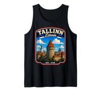 Tallin Estonia Vacaciones a Tallin Familia Viaje Coincidente Camiseta sin Mangas