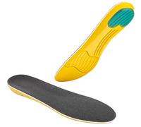 Tallmenshoes De espuma con efecto memoria comodidad zapatos de ascensor plantillas - 1/2 pulgadas de taller (amarillo)