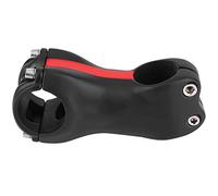 Tallo ajustable, extensor mate de fibra de carbono completa menos 17 ° Bike Bike Wead para manillar, aluminio de aluminio Manejo de bicicleta de montaña Manillar (Rojo 70 * 31.8 mm)