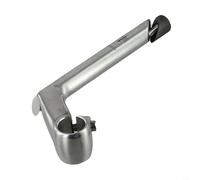 Tallo con forma de cuello de cisne de aleación de aluminio, extensión delantera de 80 mm, longitud central de 180 mm, se adapta a horquillas de 22 de 2 mm y 25 de 4 mm para un mejor control (80 x 25,4