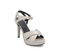 Tallones Zapatos Mujeres diseñadoras Sandalias Tallas de Verano High Tels Peep Toe Buckle Strap Fiesta Llegada Pequeño tamatenería, 9