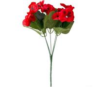 Tallos de orquídea artificiales, flores de seda Phalaenopsis de 32 cm, flores realistas grandes para boda, hogar, jarrón al aire libre, decoración de mesa de sala de estar (rojo)