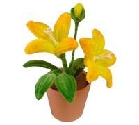 Tallos de peluche hechos a mano Suministros de plantas en maceta para centros de mesa de bodas Decoración del hogar Tallos de peluche Juego de flores en maceta Ramo que hacen suministros