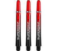 Tallos Harrows Supergrip Fusion con anillos mecanizados, tamaño mediano, 5 juegos (15 unidades), rojo & negro