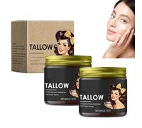 Tallow Crema para Skincare,Tallow Cream Bio de Grass Fed Tallow Raw Wild para la cara, Beef Tallow, crema hidratante para la cara y el cuerpo de la piel lisa (2)