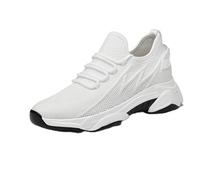 Tallure Sneakers, 1.6/2.4/3.1/3.9in Height Invisible Increase, Flexible Fit, Mesh Breathable, Height Increasing Shoes, For Women and Men (White 1.6in,42)