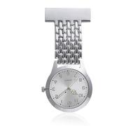talNite Nurse Fob Watch with Glow in The Dark Quartz Movement,Stainless Steel Adjustable Date Clip-on Pocket Watch for Doctors,Paramedics,and Medical Professionals,Water Resistant Hanging Lapel Pin