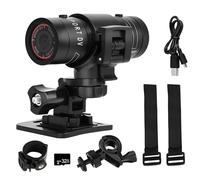 TALOEYH - Cámara F9 para casco de bicicleta, cámara de acción deportiva HD 1080P, grabadora de video impermeable para coche, grabadora de vídeo de gran angular de 120°, videocámara deportiva DV para