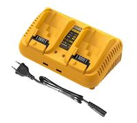 TALOEYH - Cargador de batería de repuesto compatible con batería Dewalt de 12 V/20 V, cargador rápido de 2 puertos compatible con la batería de litio Dewalt DCB serie DCB102 DCB124 DCB203 DCB206