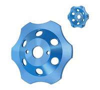 TALOEYH - PKD PCD Diamond Schleiftopf 125 mm x 22,23 mm, Hochleistungs-Schleiftopf für Winkelschleifer, Schleifscheibe Schleifteller für Beton, Leich & robuste Beschichtungen (6 segmentos)