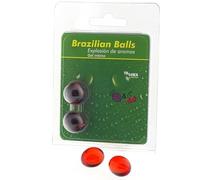 TALOKA - 2 BOLAS BRASILEIRAS MORANGO E CEREJA GEL ÍNTIMO