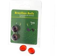 TALOKA - 2 BOLAS BRASILEIRAS MORANGO E CHOCOLATE GEL ÍNTIMO