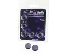 TALOKA BRAZILIAN BALLS GEL EXCITANTE EFECTO VIBRACIÓN ELÉCTRICA 5 BOLAS