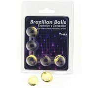 TALOKA - 5 BOLAS BRASILEIRAS GEL VIBRANTE E EFEITO CHOQUE EMOCIONANTE