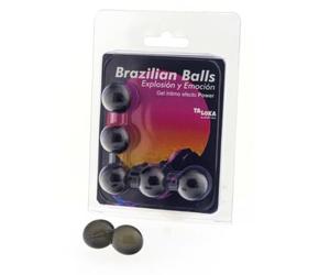 TALOKA - Bolas brasileñas de gel excitante EFECTO POWER 5 BOLAS