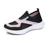 Talón acolchado zapatos mujer primavera y verano nuevo bloque de color Upper Metal Chain Casual Shoes Snowboard Zapatos Mujer 39, Negro , 38 EU