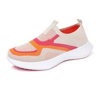 Talón acolchado zapatos mujer primavera y verano nuevo bloque de color Upper Metal Chain Casual Shoes Snowboard Zapatos Mujer 39, café, 41 EU