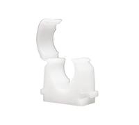 Talon - Clips de tubería con bisagras simples de 18 mm - Paquete de 100 - Natural - Fijación de 360° para tuberías - Temperaturas de hasta 85°C - Seguro para uso en tuberías de fontanería, gas y aire