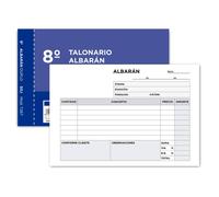 Talonario liderpapel albaran octavo duplicado apaisado - T267