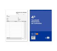 Talonario liderpapel pedidos cuarto original y copia t222 texto en catalan