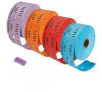 Talonario Rifa Rollos Dobles, 800 Piezas Boletos De Rifa Rollos Dobles, Numeración Consecutiva, Encuesta Boletos De Lotería Desprendibles para Eventos Carnaval Entradas Premios y Recompensas