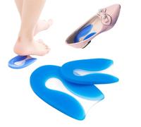 Talonera de Silicona,Plantillas de Espolón Calcáneo,Almohadillas de gel para Taloneras,Fascitis Plantar Aquiles Calcaneo Espolon Espolones del Talón y dolor de Aquiles Taloneras y Cojines