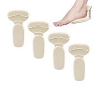 Taloneras autoadhesivas ultra cómodas, 2 pares antideslizantes, antideslizantes, 2 pares en forma de T, almohadillas traseras para zapatos, para viajes, citas, oficina, compras