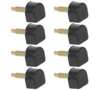 Taloneras de Repuesto Cuadradas 4 Pares Pvc Negro para Reparar Zapatos