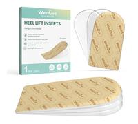 Taloneras Fascitis Plantar - Welnove Taloneras Silicona - Espaciadores de gel para aliviar el dolor de talón, espolones calcáneos（Beige，3 Layers: S）