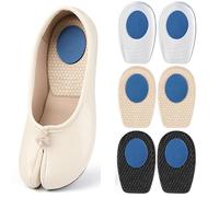 Taloneras para aliviar el dolor de talón, 3 pares de almohadillas de gel antideslizantes con inserciones cómodas que absorben los golpes Poron para tendinitis de Aquiles, fascitis plantar y espolones