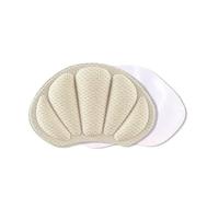 Taloneras Para Zapatos 2 pares de zapatillas deportivas for correr, plantilla autoadhesiva, almohadilla for el talón, protector de agarre Taloneras (Color : Beige)