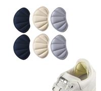 Taloneras para Zapatos Premium - 3 Pares Insertos para Zapatos Sueltos, Color Negro, Gris y Beige, Protectores Antideslizantes con Adhesivo Fuerte, Amortiguación Cómoda y Recortables