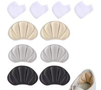 Taloneras silicona 10 unidades para fascitis plantar, protectores talón transpirables unisex en gel suave, alivia dolor talones secos agrietados uso diario