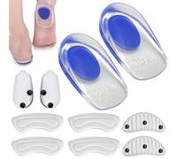 Taloneras Silicona Fascitis Plantar 6 piezas Espolon Calcaneo de Gel Plantilla Talonera Plantillas Mujer Talon Talones Talonera para Espolones Protección Inserciones con2 pares de Parches en El Talón