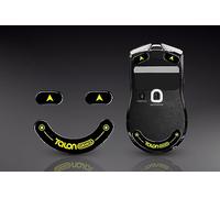 TALONGAMES Patas de ratón de cristal ultra fuertes con bordes curvados compatibles con Razer Viper V2 Pro Gaming Patas de ratón, suela de deslizamiento súper suave, rápido y duradero (negro)